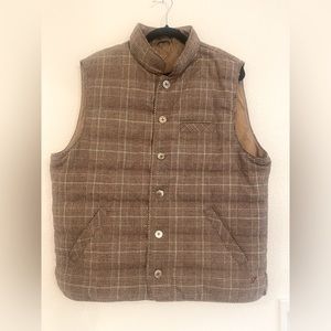 Strenstroms Brown Checked Padded Vest